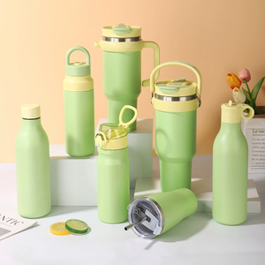 Factory Wholesale Assorted <b>Insulated</b> Drinkware 12oz 24oz 40oz 24 oz Tumbler & Sports Water Bottle <b>Custom</b> OEM - Product Image 2