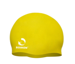 Hochwertige 68g Bade kappe Wal gedruckt Logo benutzer definierte nahtlose Erwachsenen Silikon Bade kappe - Product Image 3