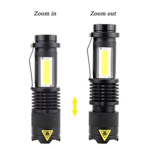 Linterna Táctica Mini LED COB Portátil de Aleación de Aluminio con Clip para Bolígrafo, Luz de Mano Inteligente de 3W con Batería <span class=keywords><strong>AA</strong></span> - Product Image 2