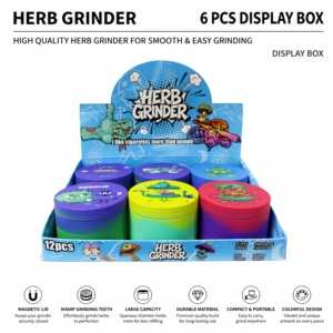 Hot Selling Metal 63mm <b>Herb</b> <b>Grinder</b> 4 Layers Spice Dry Metal <b>Grinder</b> <b>Herb</b> Custom logo <b>Herb</b> <b>Grinder</b> - Product Image 1