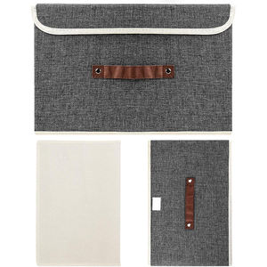 家庭用組織リネン収納ボックスセット黒下ベッドビン折りたたみ式ふたスクエア形状ホームオーガニゼーション - Product Image 3