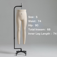 Flexibler Fiberglas-Schneiderpuppen-Unterkörper zum Aufhängen mit Beinen, Rollen und Ständer für Schneider