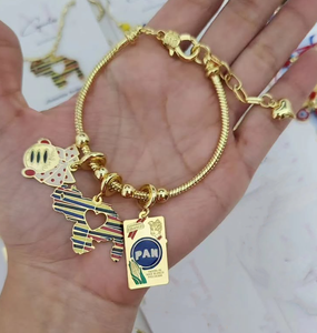 Pulsera de Moda Estilo Bohemio de Venezuela, Cadena de Cobre con Colgante de Mapa de Venezuela, Joyería de Regalo para Hombre y Mujer - Product Image 2