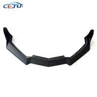 7 pièces en Fiber de carbone/noir mat/noir brillant voiture pare-chocs avant lèvre Spoiler diffuseur pour Chevrolet Corvette C8 2020-2024