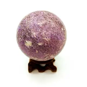 Großhandel Kristall Ball Glimmer Stein Tief Lila Lepidolite kugel Für Dekoration