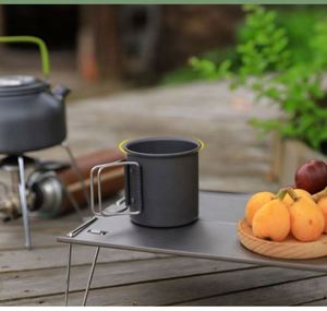 Taza de Café Personalizada de Aleación de Aluminio para Exteriores con Asa Plegable - Taza Ligera para Camping, Ideal para Regalos Promocionales - Product Image 4