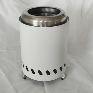 <span class=keywords><strong>Estufa</strong></span> de Leña Portátil de Acero Inoxidable sin Humo para Exteriores con Patas, Horno de Gasificación para Camping y Fogatas - Product Image 3