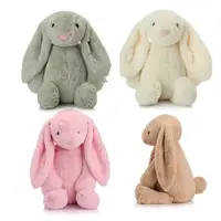 गर्म बिक्री ईस्टर खरगोश आलीशान चलनेवाली लंबी कान रंग भरवां नरम चलनेवाली पशु आलीशान बनी खिलौना