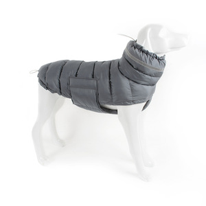 Chaqueta de plumón para perro de cuello alto, ropa para perro <span class=keywords><strong>galgo</strong></span> de alta calidad, Abrigo acolchado para mascotas grande, impermeable para exteriores - Product Image 5