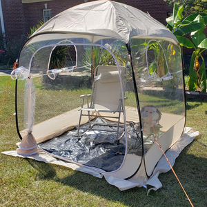 Carpa Domo Transparente Desplegable 72x72x76.8 Pulgadas, Fácil de Instalar, Refugio para Campamento al Aire Libre, Impermeable, para Eventos - Product Image 2