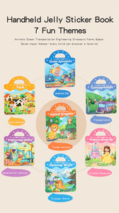 Livre d'autocollants en gel réutilisable <span class=keywords><strong>avec</strong></span> puzzles alphabétiques pour l'apprentissage précoce et le développement <span class=keywords><strong>de</strong></span> la correspondance cognitive chez les enfants - Product Image 2