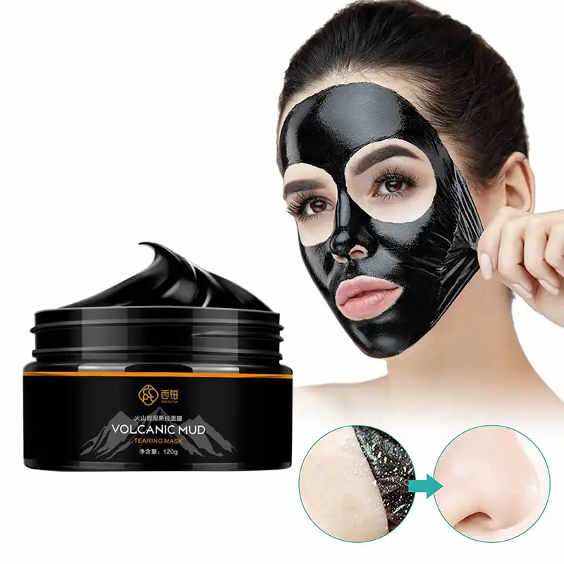 Private Label Black Mud Face Deep Cleansing Peel Off Blackhead Remover Facial Mask/Wholesale Charcoal Black Peel Off Mud Mask