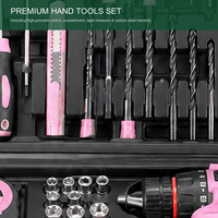 Kit d'outils électriques sans fil avec tournevis à chocs en acier inoxydable 201, garantie 1 an et mallette rigide pour usage domestique et professionnel