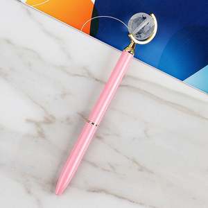 Stylo en métal transparent haut de gamme avec globe en cristal, cadeau promotionnel d'entreprise avec logo personnalisé, largeur d'écriture de 1,0 mm - Product Image 6