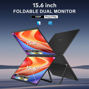 Monitor Dual Plegable de 15.6 Pulgadas IPS FHD LED para Laptop, Pantalla Plegable de 360 Grados con Puertos Tipo-C, Pantalla IPS de Vista Completa - Product Image 2