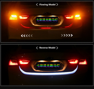 Coche que fluye LED tira flexible cola de camiones caja RGB tubo de luz trasera de <span class=keywords><strong>la</strong></span> vuelta del freno luz de señal - Product Image 3