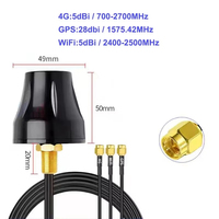 Antenne étanche tri-bande 4G+WiFi+GPS 5/28dBi à gain élevé, amplificateur extérieur 3-en-1, antenne combinée longue portée, amplificateur de signal