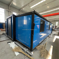 Maisonnette mobile préfabriquée de 40 pieds, idéale pour salle de classe, hôtel, camping, bureau, école, villa, appartement ou mini-maison.