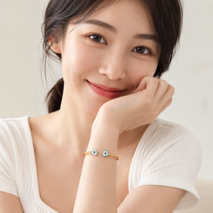 Nouveau bracelet œil <span class=keywords><strong>du</strong></span> <span class=keywords><strong>diable</strong></span> à la mode, forme géométrique simple, style rétro, bijoux européens et américains en gros - Product Image 2