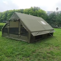 Tente de camping gonflable d'extérieur 8-12 personnes PVC imperméable 3000+mm Quatre saisons Double couche Ouverture automatique rapide en 12 secondes