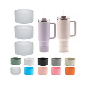 2023 New Silicone Protective Boot Sleeve for 20oz 30oz 40oz Stanleys Cup 40 oz Adventure Quencher Tumbler Water Bottle Bottom