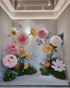 ענק נייר אורגנזה לעמוד פרחים חתונה ענק חתונה קישוט אירוע - Product Image 1