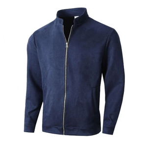 Cardigan à col montant à manches longues ajusté, style européen et américain, veste décontractée pour homme - Product Image 5