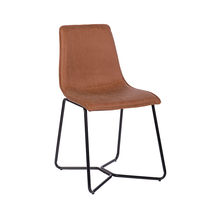 Chaise de salle à manger moderne en cuir vintage pour la cuisine, nouveau design, meubles pour le salon et la maison en PU