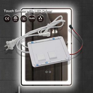 ETL TUV-ce认证的交流100-240V IP44 24w发光二极管驱动器双触摸电容传感器智能开关浴室12v发光二极管镜 - Product Image 1