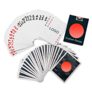 Venta al por mayor Kem puente de alta calidad núcleo negro impermeable 88x63mm R3 naipes personalizados con caja - Product Image 3