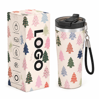 Mug isotherme de voyage personnalisé pour Noël, 20 oz, sans BPA, en acier inoxydable à double paroi, avec cordon de transport
