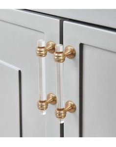 WEKIS Nordic Acrylic Cabinet Pull Handles Silver Transparent Furniture Handles Custom Dresser <b>Knob</b> Drawer Cupboard Pull Handles - Product Image 6