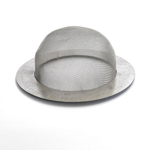 Customized 304 316 Stainless Steel Wire <strong>Mesh</strong> Cap <strong>Filter</strong> / Dome Shape <strong>Mesh</strong> Strainer - Product Image 2
