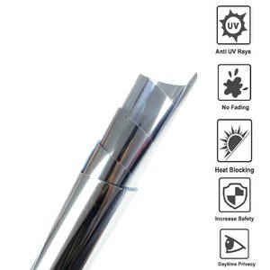 <span class=keywords><strong>Film</strong></span> de protection solaire magnétique à effet miroir unidirectionnel, isolation thermique, blocage UV, pour fenêtres de bâtiments et de maisons - Product Image 6