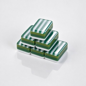Azulejos acrílicos a rayas de cuatro capas, Mahjong americano acrílico hecho a mano, venta al por mayor del fabricante - Product Image 2