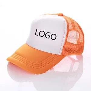 Köpük örgü Gorras streetwear pamuk beyzbol özel logo köpük şoför şapkası toptan ucuz kap 5 Panel OTTO Golf