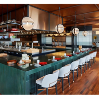 Modernes Design Massivholz-Restaurantmöbel-Set für Fast Food & Cafeteria, für Hotels & Schlafzimmer