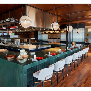 Juego de Muebles de Madera Sólida de Diseño Moderno para Restaurantes de Comida Rápida y Cafeterías, para Hoteles y Dormitorios - Product Image 3