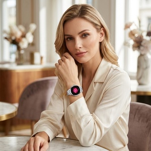 Montre connectée de luxe pour femmes 2026, écran AMOLED, appels Bluetooth, Reloj tendance, montres intelligentes personnalisées, directement de l'usine, vente en gros - Product Image 3