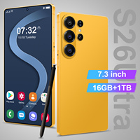Smartphone Android S26 Ultra 5G Hecho en China, Android 15, Cámara HD de 108MP, 16GB+1TB, Pantalla OLED de 7.3 Pulgadas, 90Hz, Batería de 8000mAh