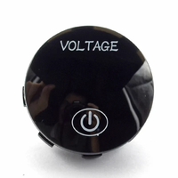 Medidor de voltaje de batería con Interruptor táctil, pantalla Digital LED, Panel de voltímetro impermeable, 12V, nuevo