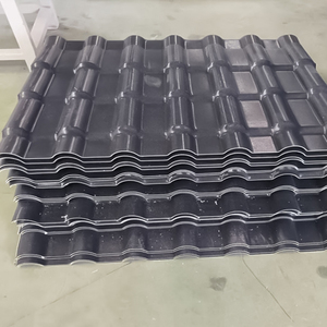 Tuiles de toiture en PVC synthétique Asa colorées, en forme de bambou ondulé, en plastique - Product Image 3