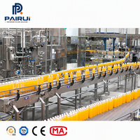 Ligne de production entièrement automatique de jus d'orange 3 en 1 (lavage, remplissage, bouchage) pour usine de jus et d'eau minérale