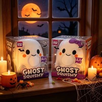 Jouet Squishy Fantôme d'Halloween TONGXIN Géant à Remontée Lente en TPR Souple Anti-Stress à Presser, Cadeau en Boîte, Vente en Gros