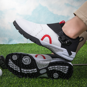Factory Wholesale Anti-collision Golf Shoes Unisex Carved Decor <b>Shock</b> <b>Absorbing</b> Breathable Outdoor Training Golf Shoes - Product Image 4