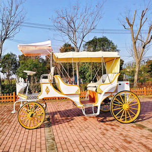 Chariot de mariage électrique à chevaux, calèche de tourisme européenne à chevaux, chariot de balnéo à chevaux - Product Image 6