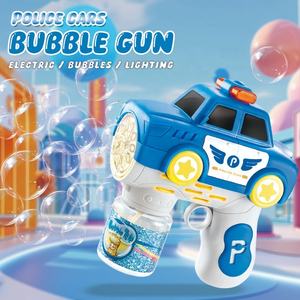 Machine à bulles électrique KSF Cartoon Auto Police Car, avec lumières, en plastique, 100 ml, pour enfants - Product Image 2