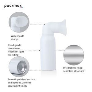 Custom 45mm Round Shoulder Aluminum <b>Bottle</b> for Eye Wash Hand Soap - Empty Aerosol Spray Can Wholesale - Product Image 5
