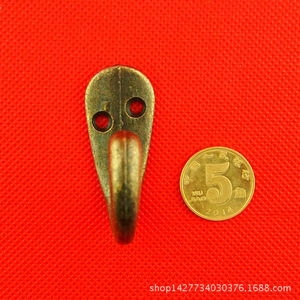 Antique Alloy <b>Wall</b> <b>Hook</b> Cd24 19x46mm Double Hole Coat <b>Hook</b> For Door Or <b>Wall</b> Mounting Durable Single <b>Hook</b> - Product Image 2