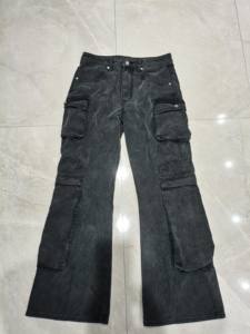 Pantalones Cargo de Pierna Ancha Personalizados de Alta Calidad <span class=keywords><strong>para</strong></span> <span class=keywords><strong>Hombre</strong></span>, Cintura Media, 100% Algodón Suavizado, Ecológicos, Tallas Grandes - Product Image 4